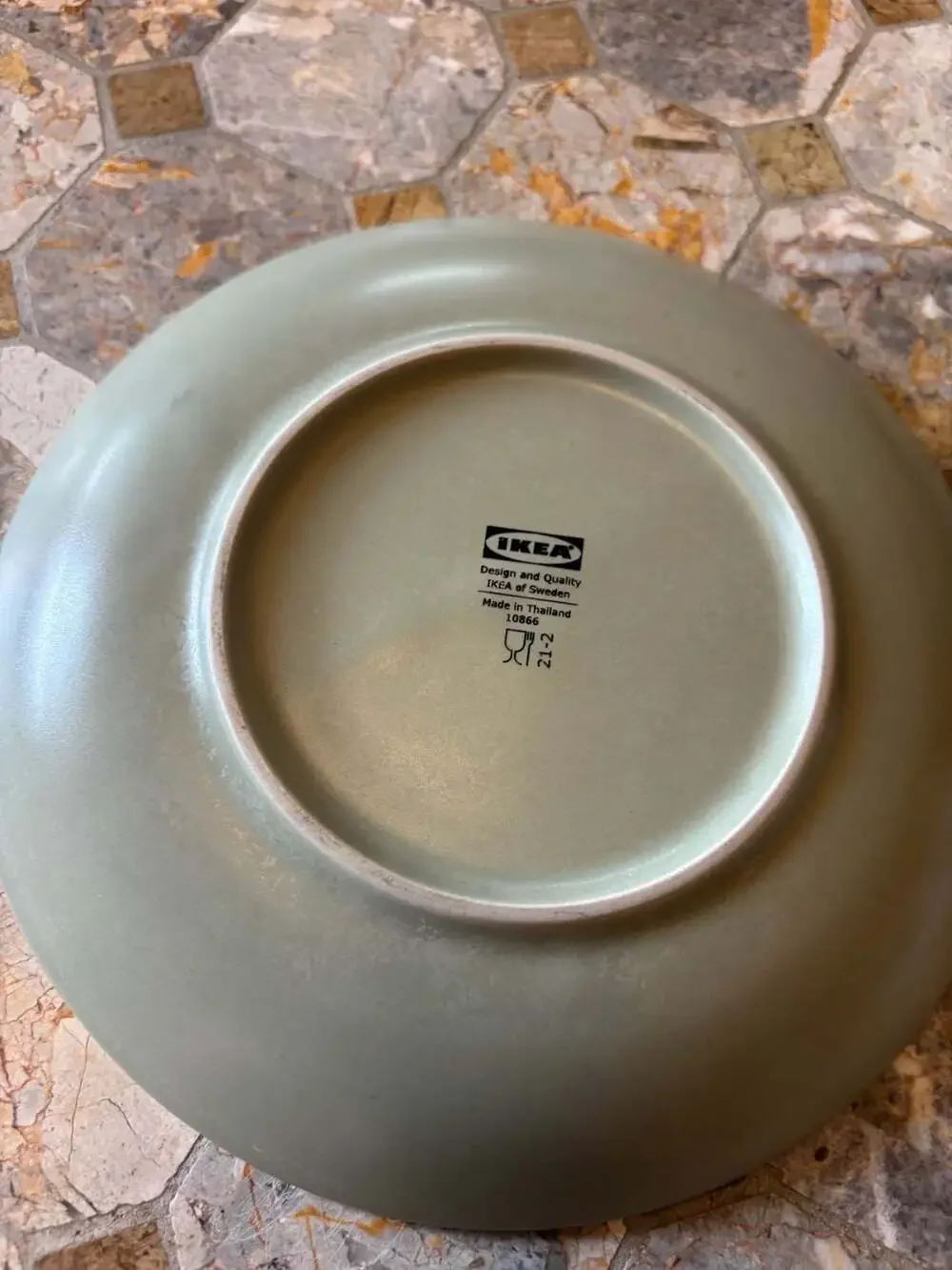 IKEA FÄRGKLAR Matte Green Salad Plate 7 7/8 inch - 5 Plates